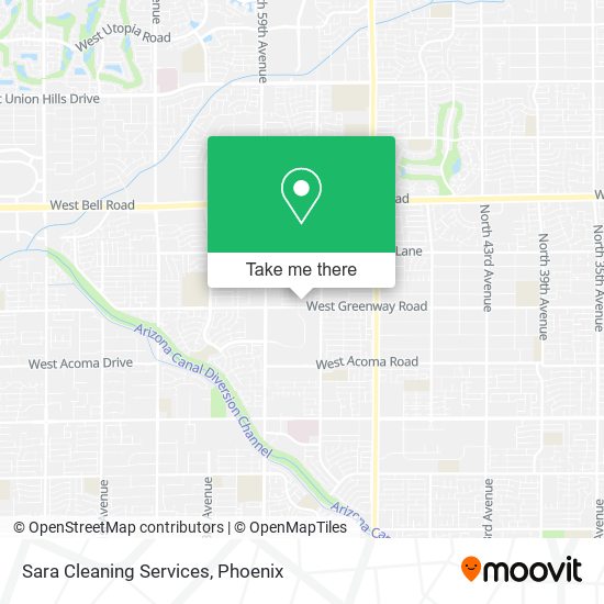 Mapa de Sara Cleaning Services