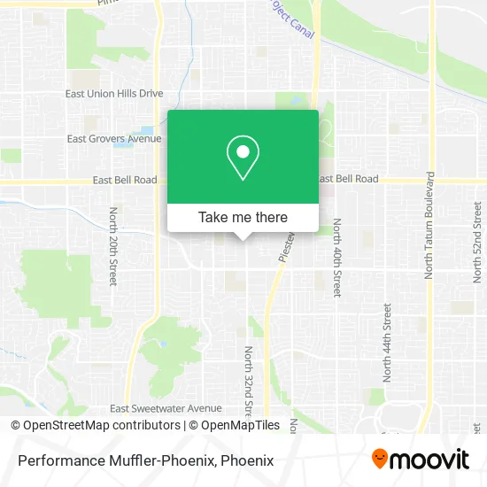 Performance Muffler-Phoenix map