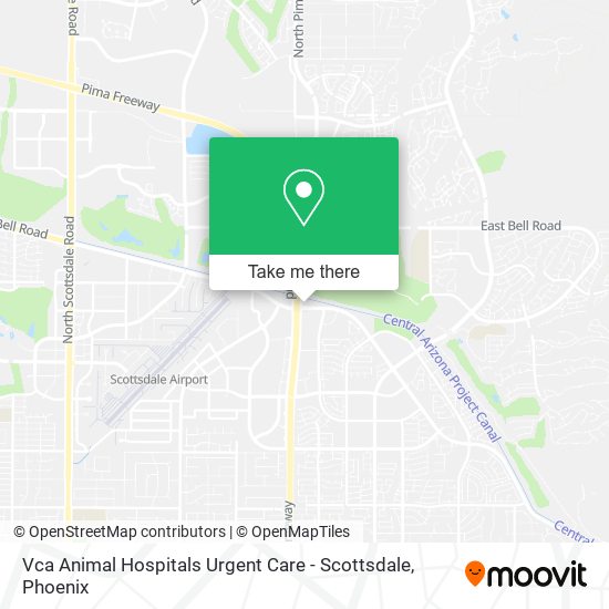 Mapa de Vca Animal Hospitals Urgent Care - Scottsdale