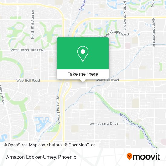 Mapa de Amazon Locker-Umey