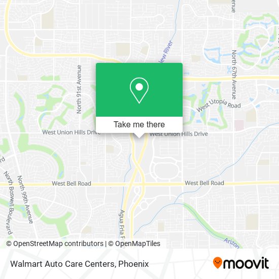 Walmart Auto Care Centers map