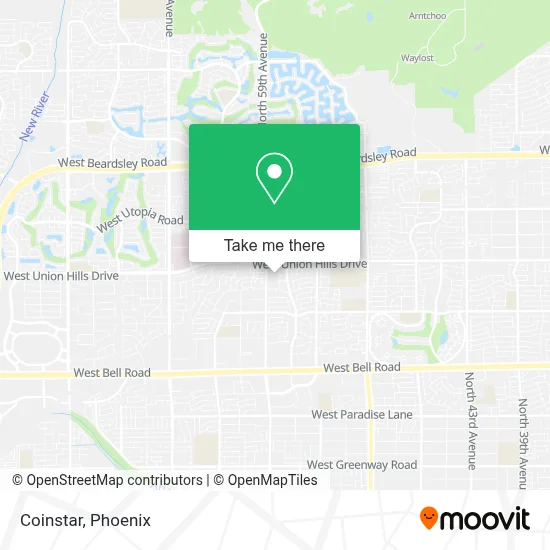 Coinstar map