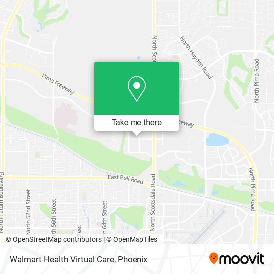 Walmart Health Virtual Care map