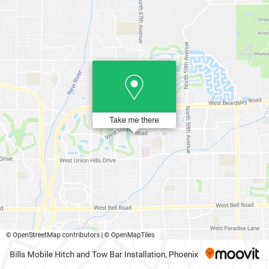Mapa de Bills Mobile Hitch and Tow Bar Installation