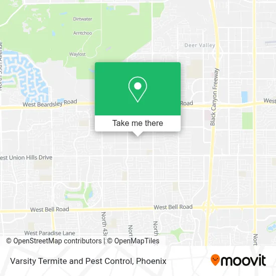 Varsity Termite and Pest Control map