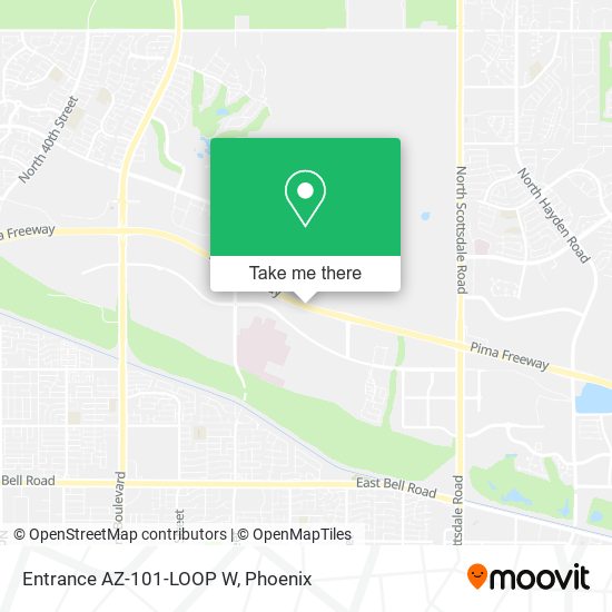 Entrance AZ-101-LOOP W map