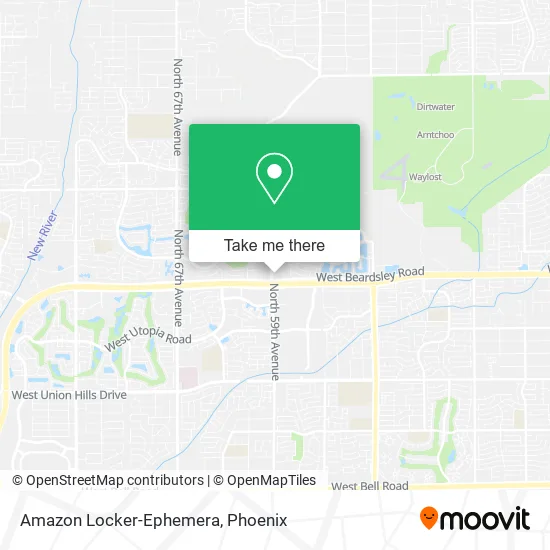 Mapa de Amazon Locker-Ephemera