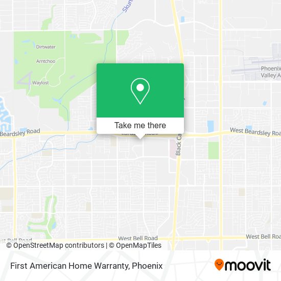 Mapa de First American Home Warranty