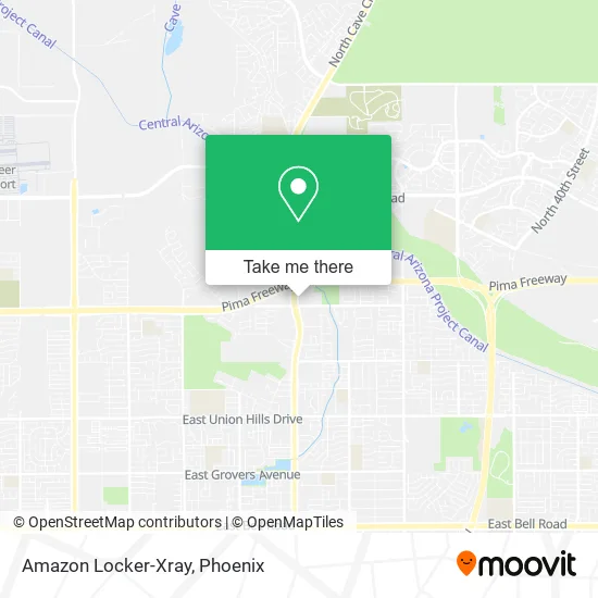Mapa de Amazon Locker-Xray