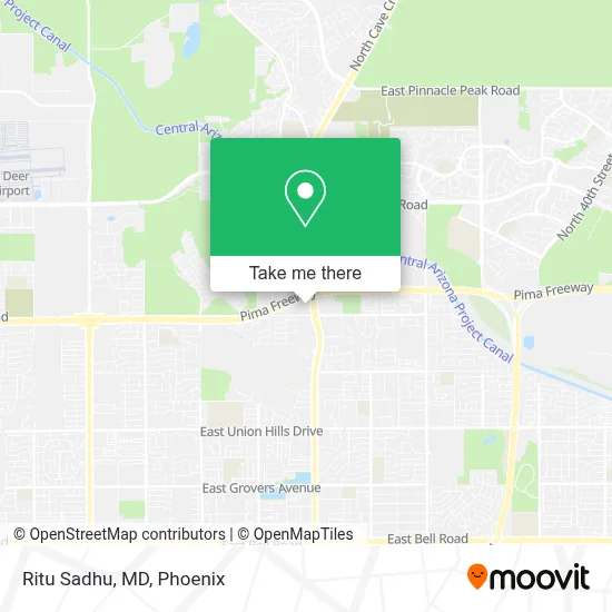 Ritu Sadhu, MD map