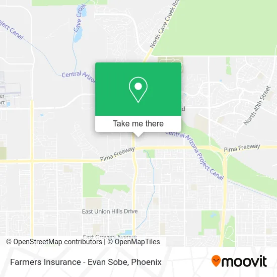 Farmers Insurance - Evan Sobe map