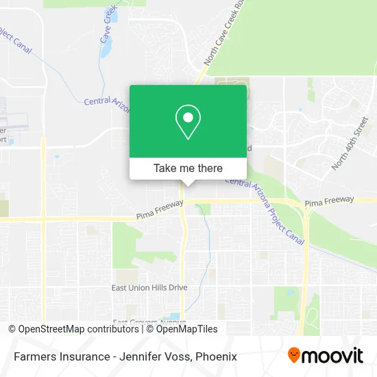 Farmers Insurance - Jennifer Voss map