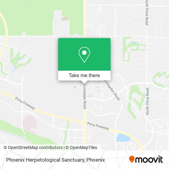 Mapa de Phoenix Herpetological Sanctuary