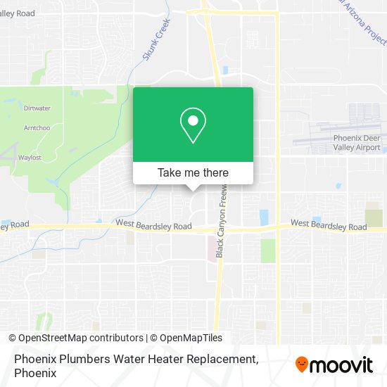 Phoenix Plumbers Water Heater Replacement map