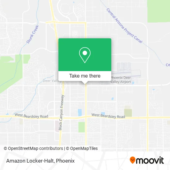 Amazon Locker-Halt map