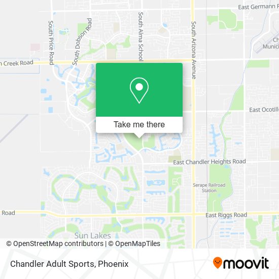 Chandler Adult Sports map