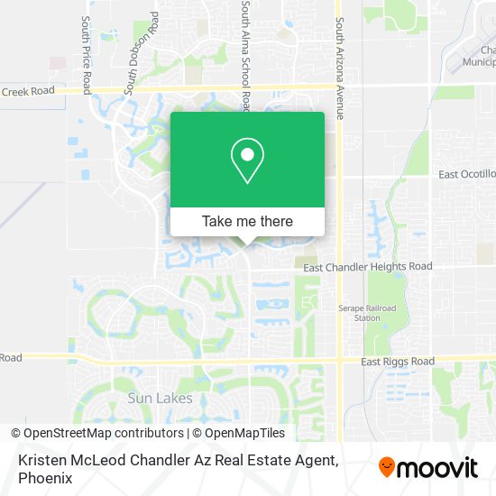 Mapa de Kristen McLeod Chandler Az Real Estate Agent