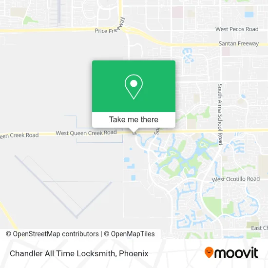 Chandler All Time Locksmith map