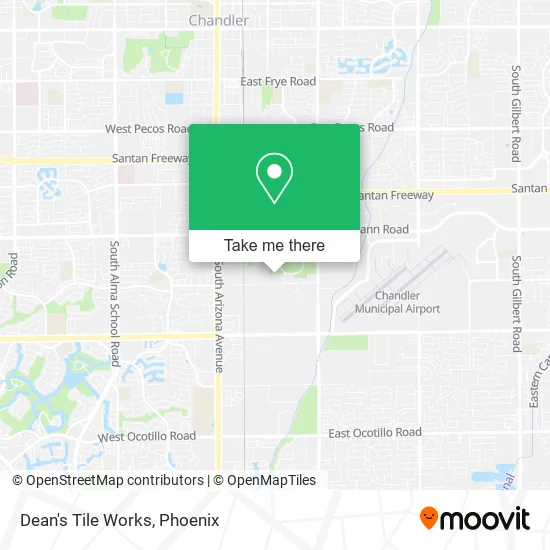 Dean's Tile Works map