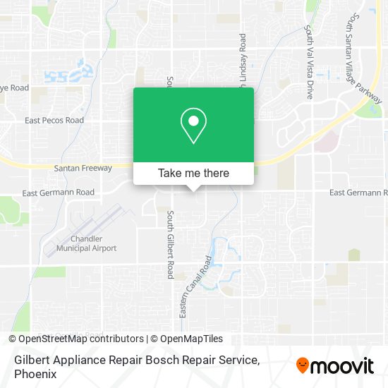 Gilbert Appliance Repair Bosch Repair Service map