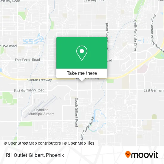 RH Outlet Gilbert map