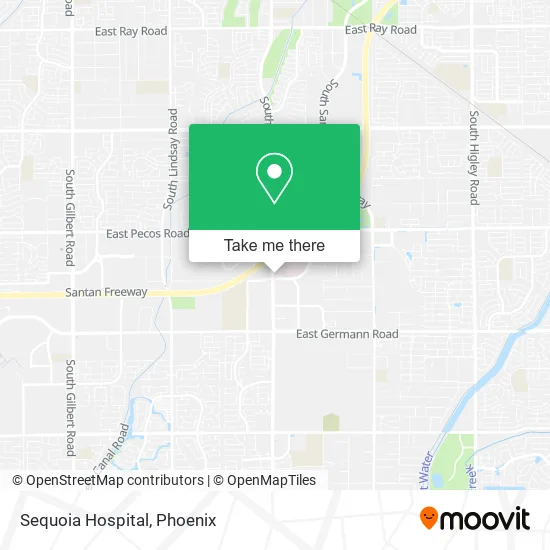 Sequoia Hospital map