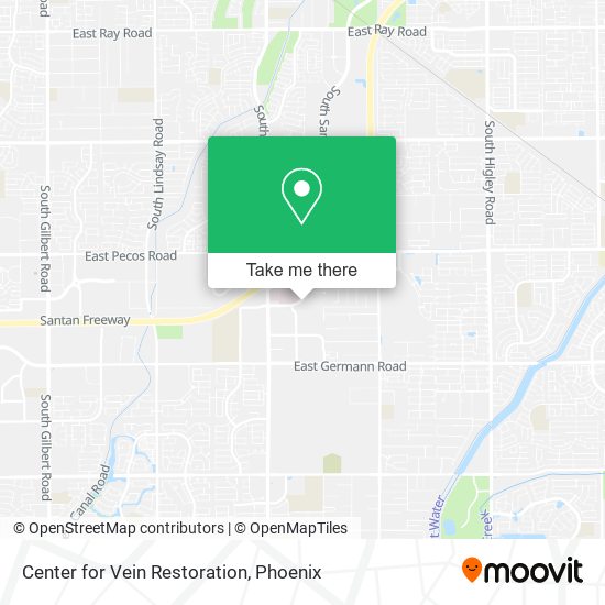 Mapa de Center for Vein Restoration