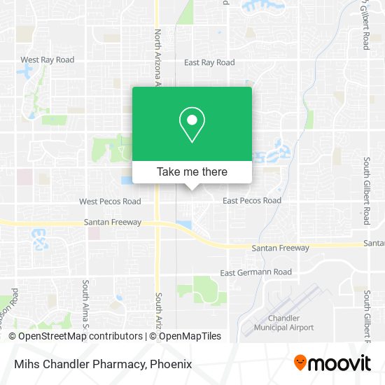 Mihs Chandler Pharmacy map