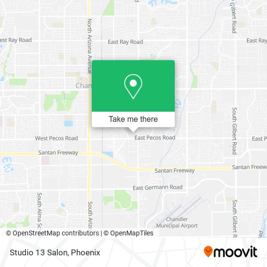 Mapa de Studio 13 Salon