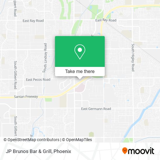 Mapa de JP Brunos Bar & Grill