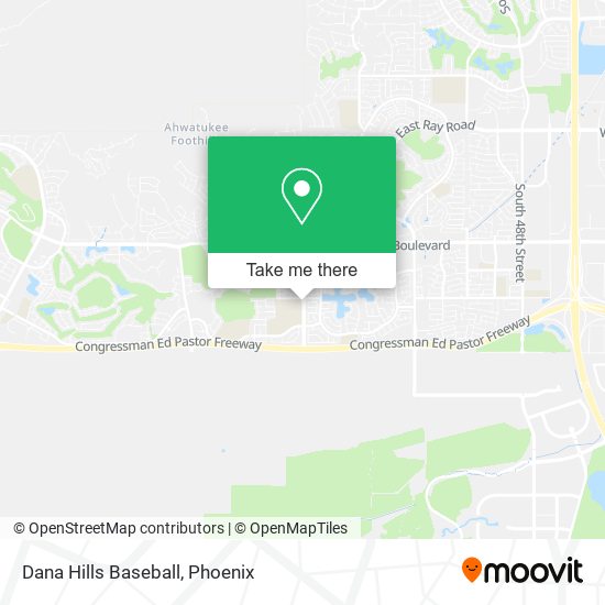 Dana Hills Baseball map