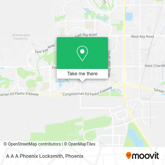 A A A Phoenix Locksmith map