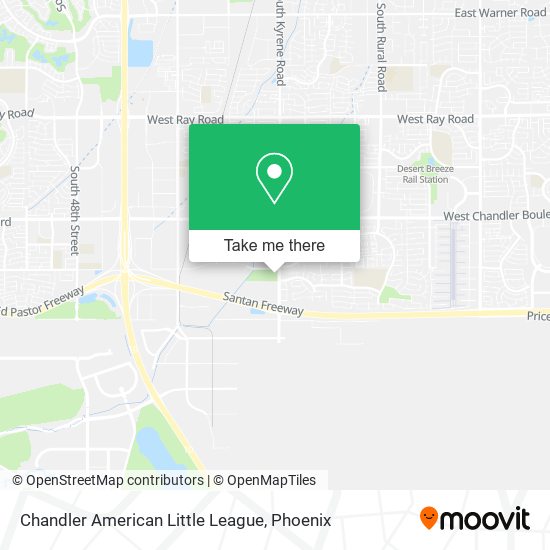 Chandler American Little League map