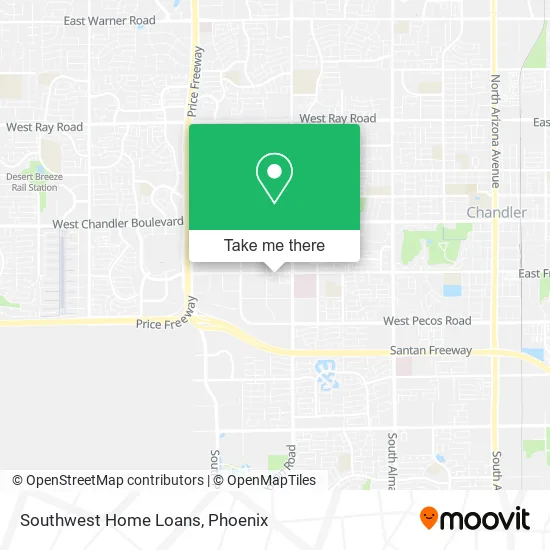 Southwest Home Loans map
