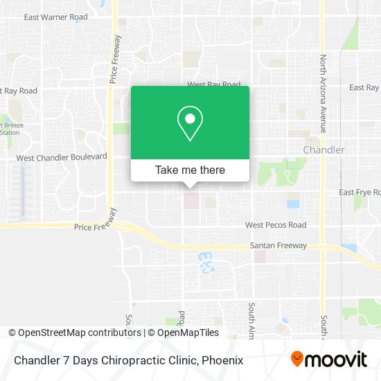 Mapa de Chandler 7 Days Chiropractic Clinic