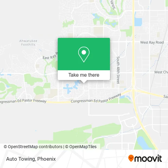 Auto Towing map