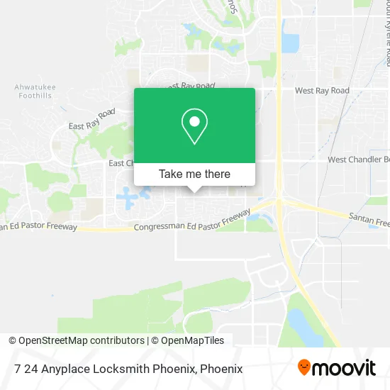 7 24 Anyplace Locksmith Phoenix map