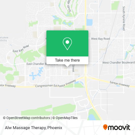 Alw Massage Therapy map