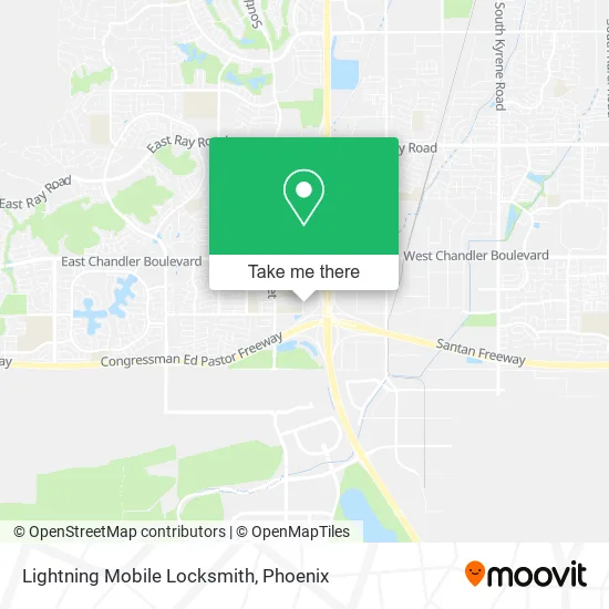 Lightning Mobile Locksmith map