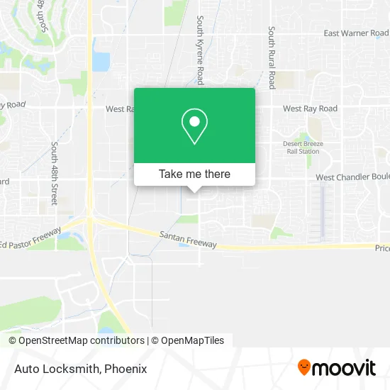 Auto Locksmith map