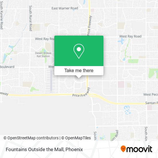 Fountains Outside the Mall map