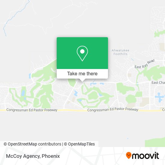 Mapa de McCoy Agency