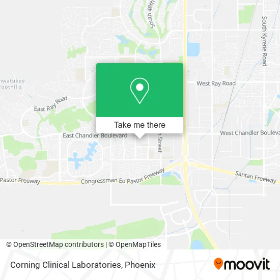 Corning Clinical Laboratories map