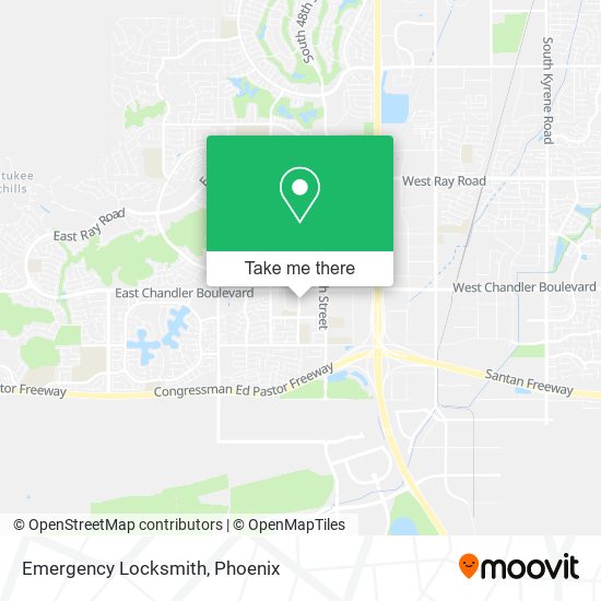 Emergency Locksmith map