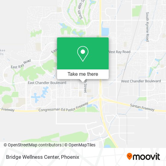 Bridge Wellness Center map