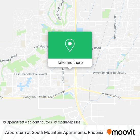 Mapa de Arboretum at South Mountain Apartments