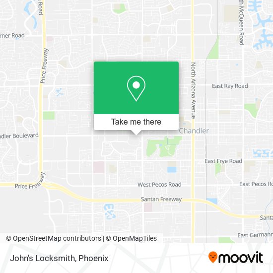 Mapa de John's Locksmith