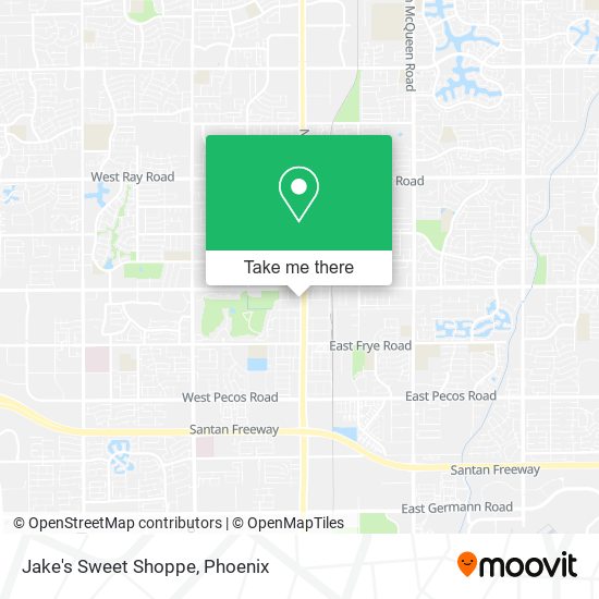 Mapa de Jake's Sweet Shoppe