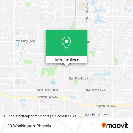 Mapa de 123 Washington