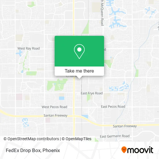 Mapa de FedEx Drop Box